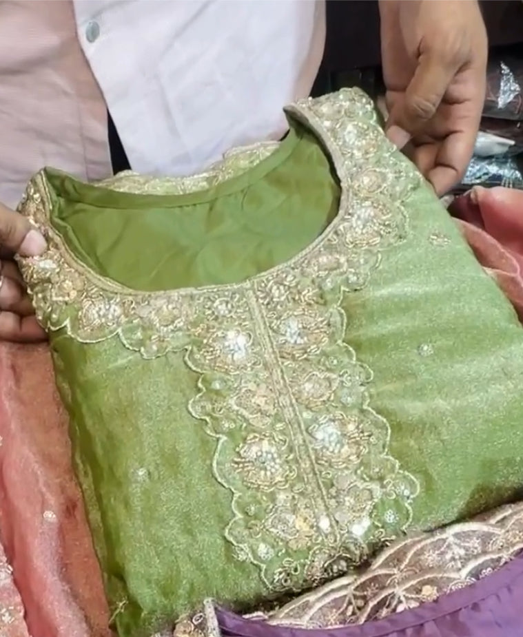 Crystal Bloom Plazo Set