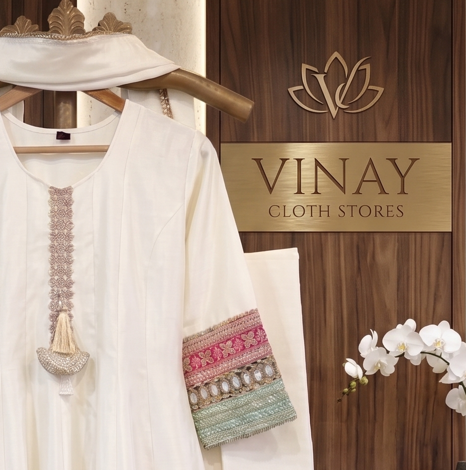 Glass silk anarkali set