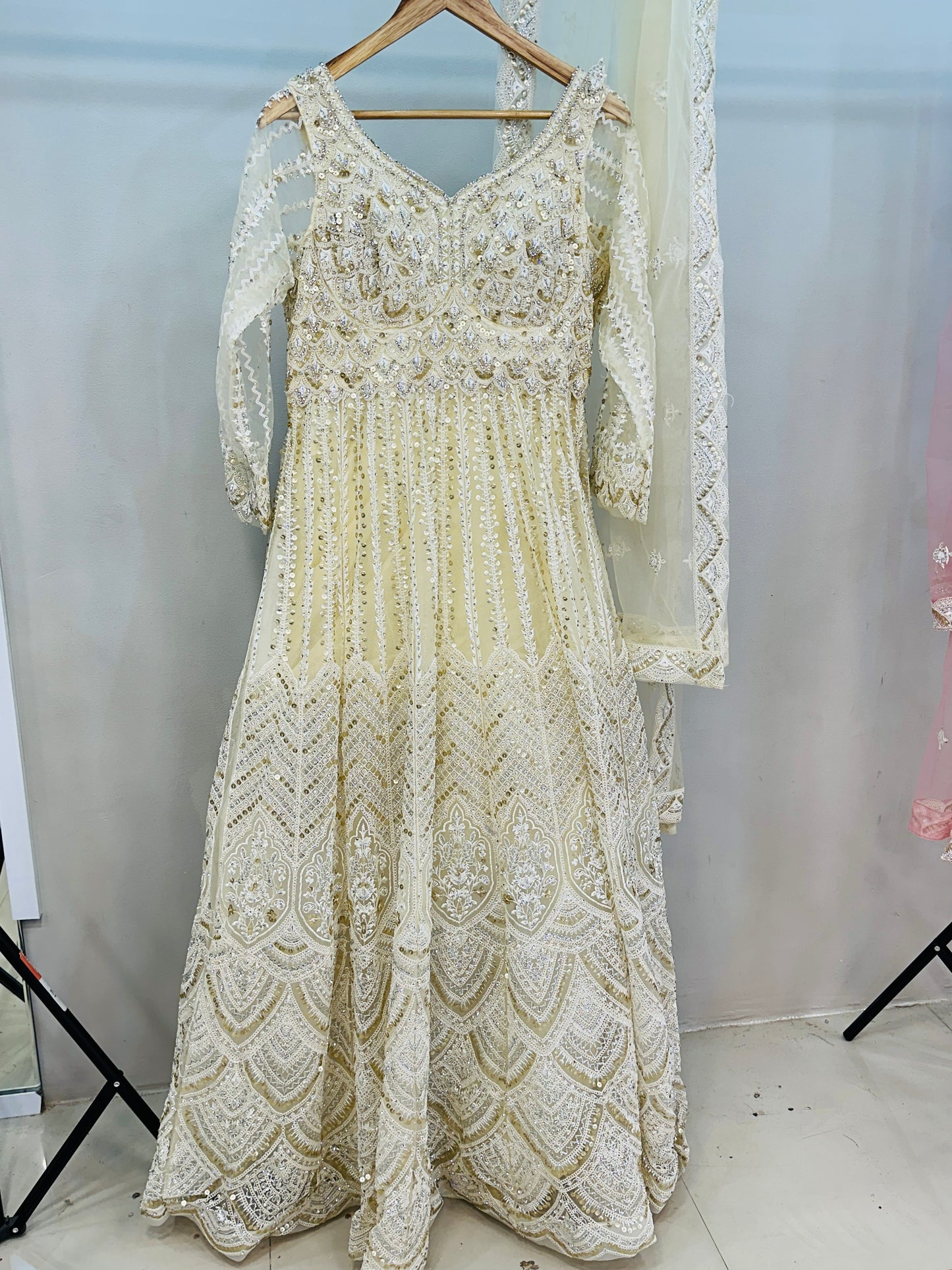 Party wear heavy gown