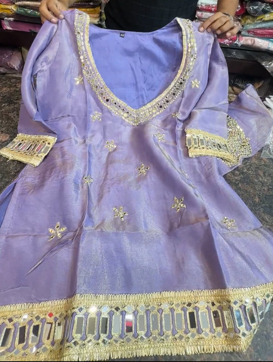 Mirror work shimmer dress