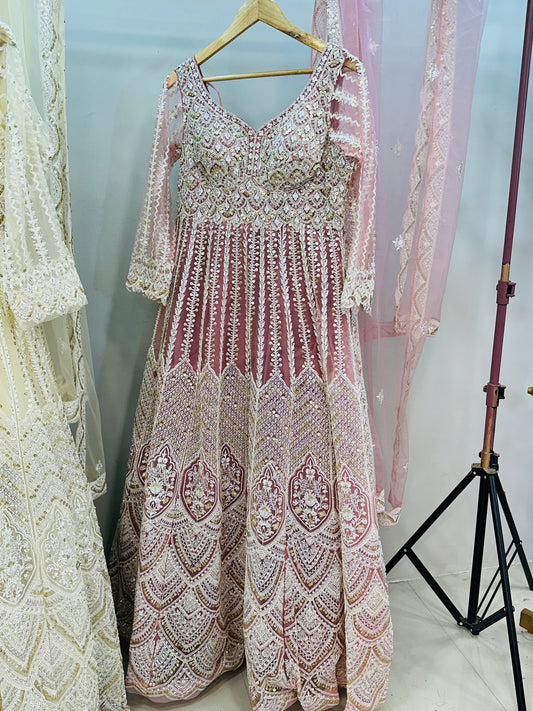 Party wear heavy gown