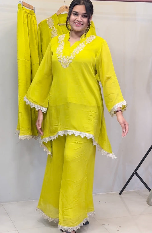 Lemon color C-cut cordset